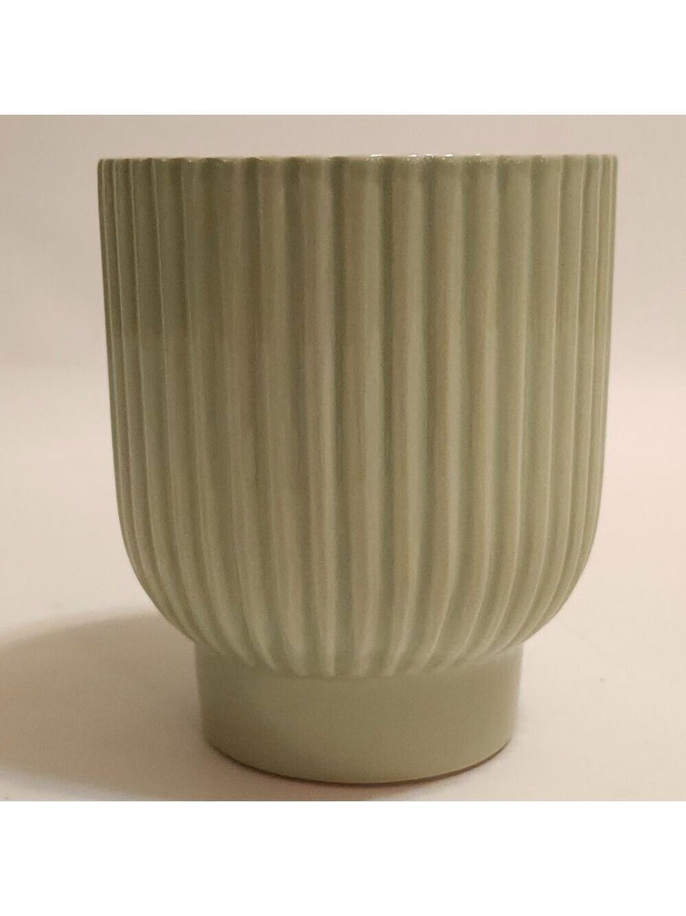 LOVELY Green Flower Pot Sage Green Ceramic House Plant Home Decor